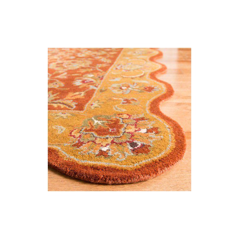Heritage HG820 Handmade Area Rug - 7'6"x9'6" - Red/Natural - Safavieh