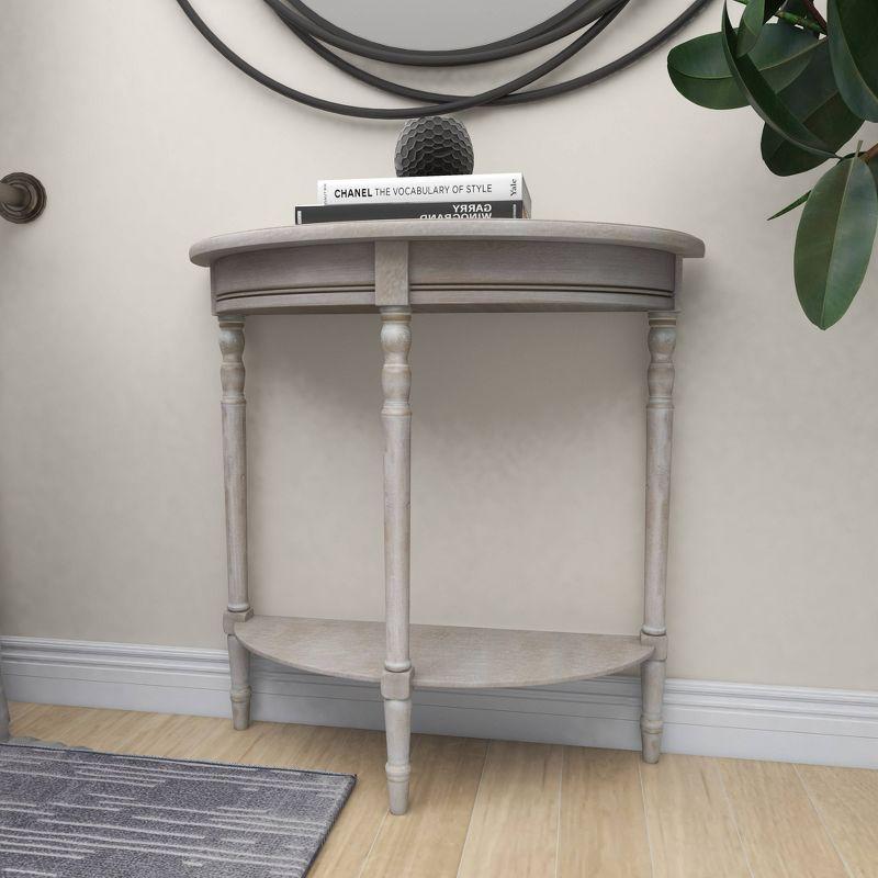 Ophelia & Co. Mcbroom Wood Half Moon 1 Shelf Console Table