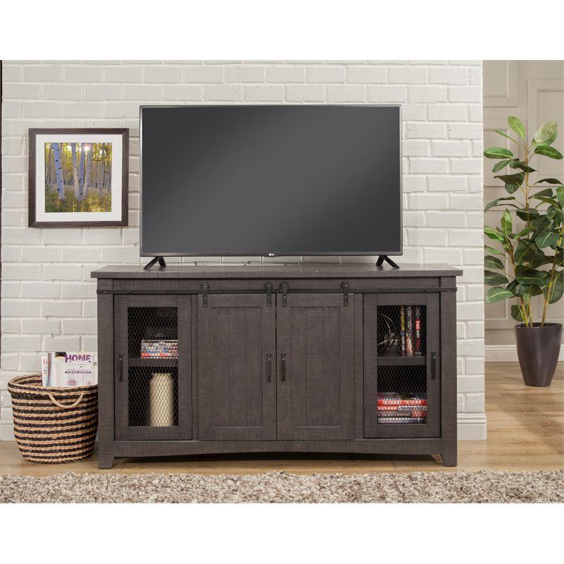 Sierra 65" Solid Wood TV Stand Gray Finish - Martin Svensson Home