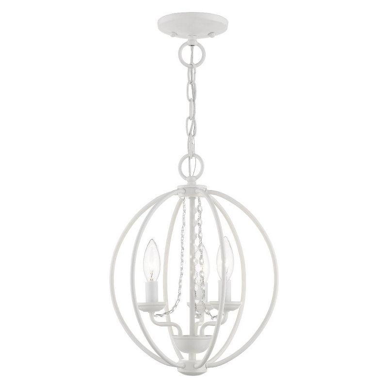 Livex Lighting Arabella 3 - Light Chandelier in  White