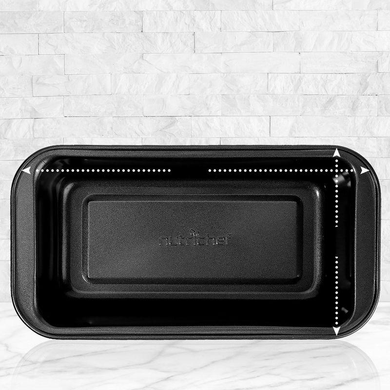 NutriChef Non-Stick Loaf Pan - Deluxe Nonstick Gray Coating Inside and Outside