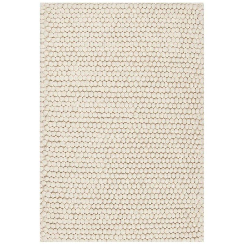 Coastal Breeze Ivory Hand-Tufted Wool Area Rug, 2' x 3'