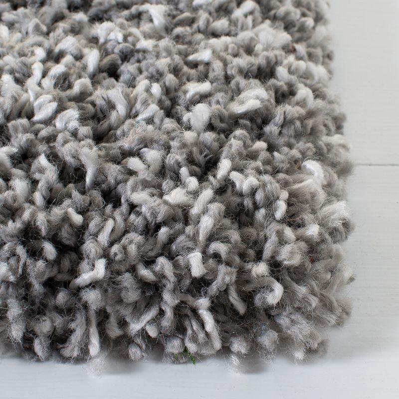 Evolution Shag EVO520 Power Loomed Area Rug - Grey - 5'3"x7'6" - Safavieh.