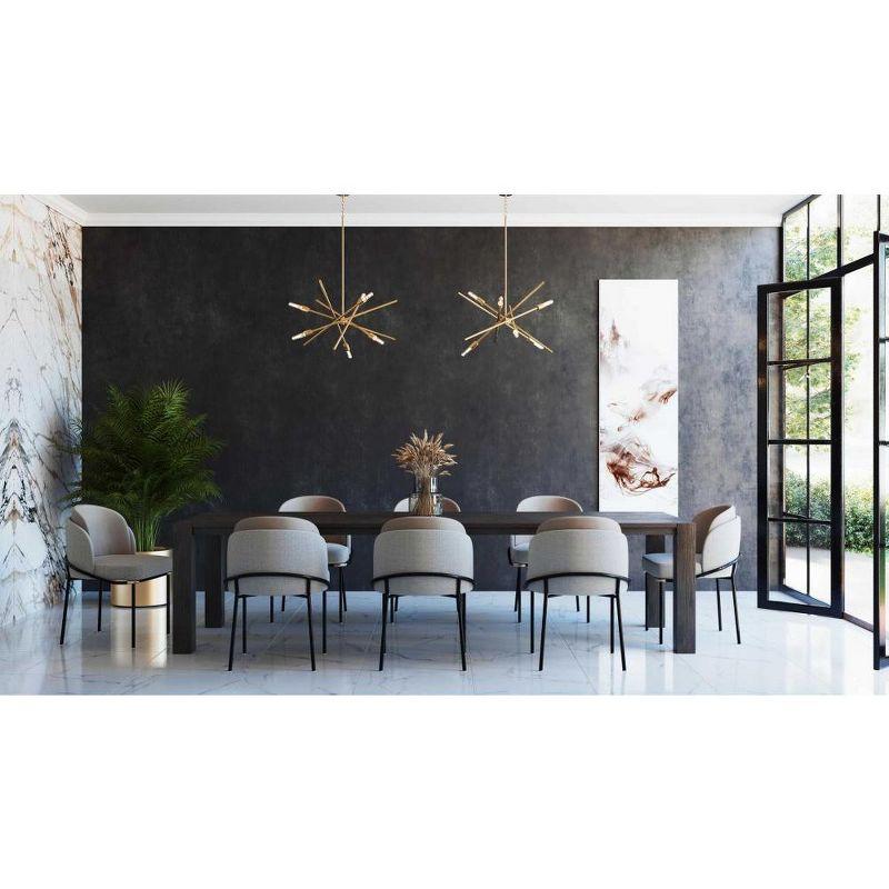 Everly Quinn Astra 6 - Light Dimmable Sputnik Sphere Chandelier