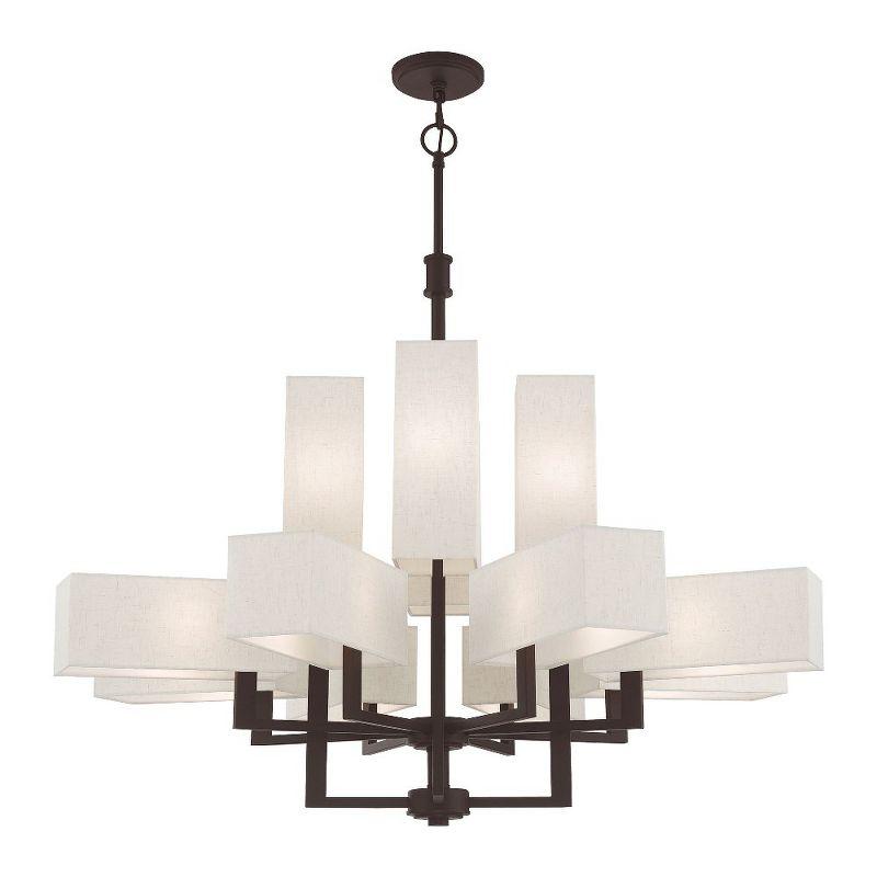 Livex Lighting Rubix 12 - Light Chandelier in  Bronze