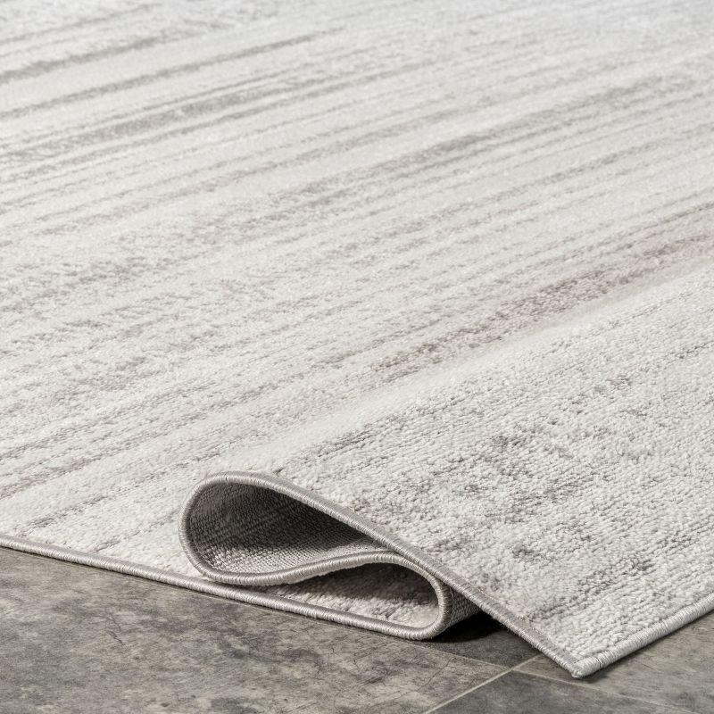 Nuloom Kiley Faded Serene Stripes Indoor Area Rug, 4' 3" x 6', Gray