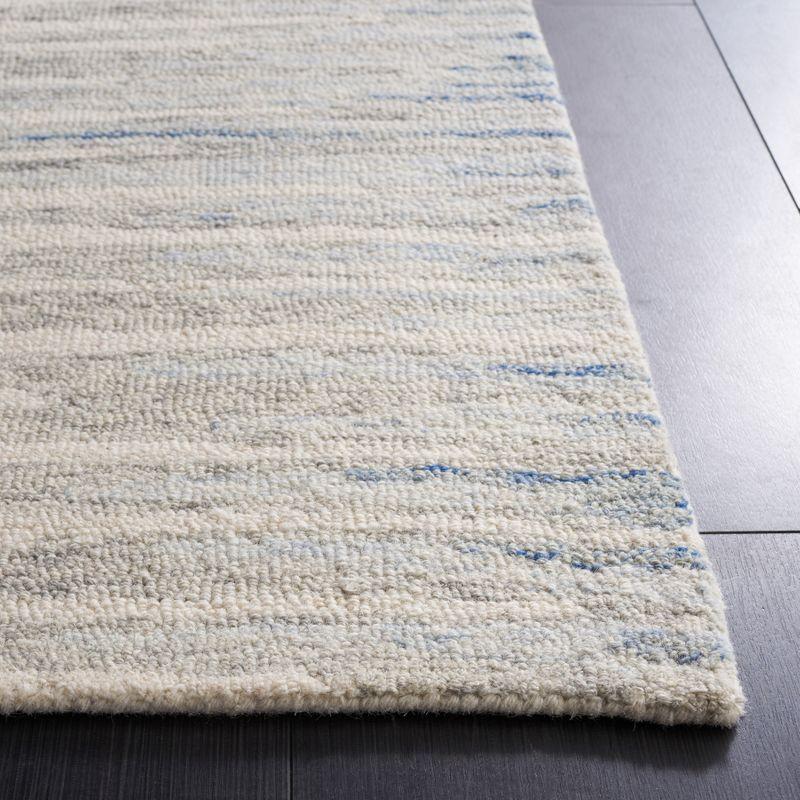 Abstract ABT926 Handmade Indoor Area Rug - Ivory/Light Blue - 4'x6' - Safavieh