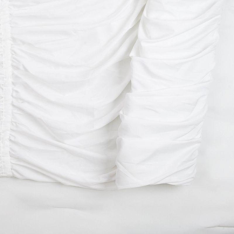 Modern Heirloom Emily Ruched Solid Textured Comforter Set