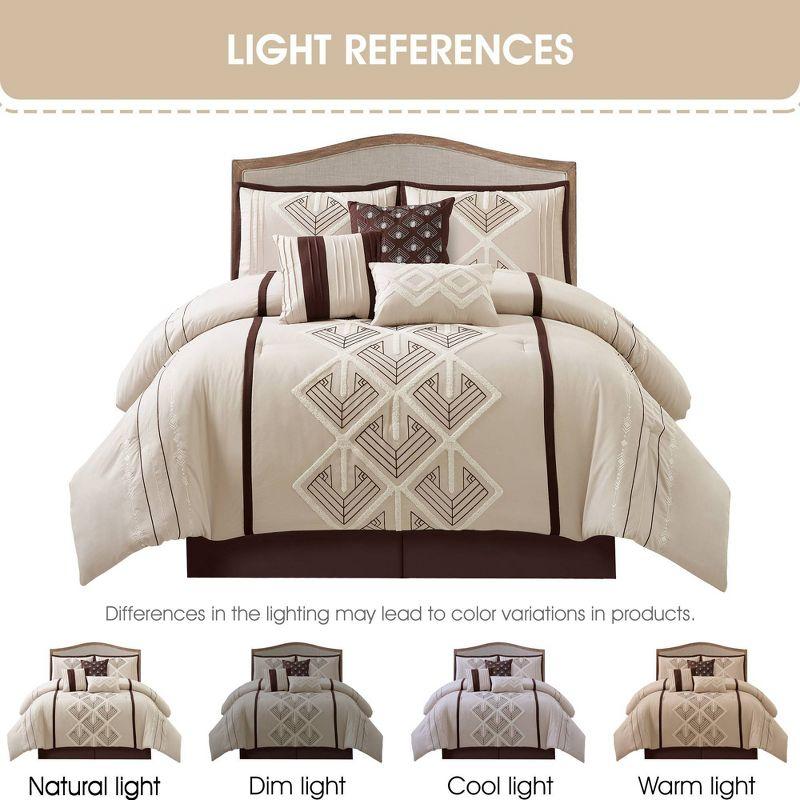 Vernice 7 Piece Geometric Comforter Set