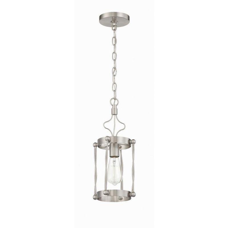 Jolenne Brushed Polished Nickel Mini Pendant Light