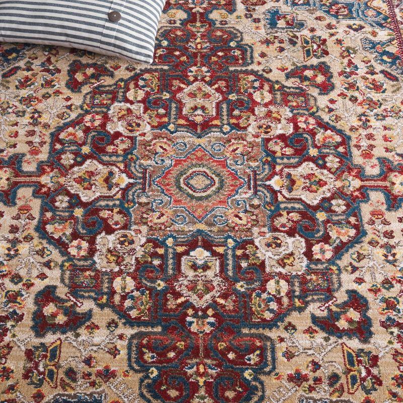 Kashan KSN305 Power Loomed Area Rug - Ivory/Red - 9'x12'6" - Safavieh