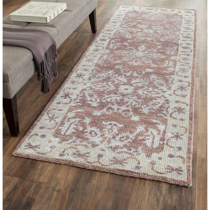 Stone Wash STW216 Hand Knotted Runner Rug - Charcoal - 2'6"x8' - Safavieh.