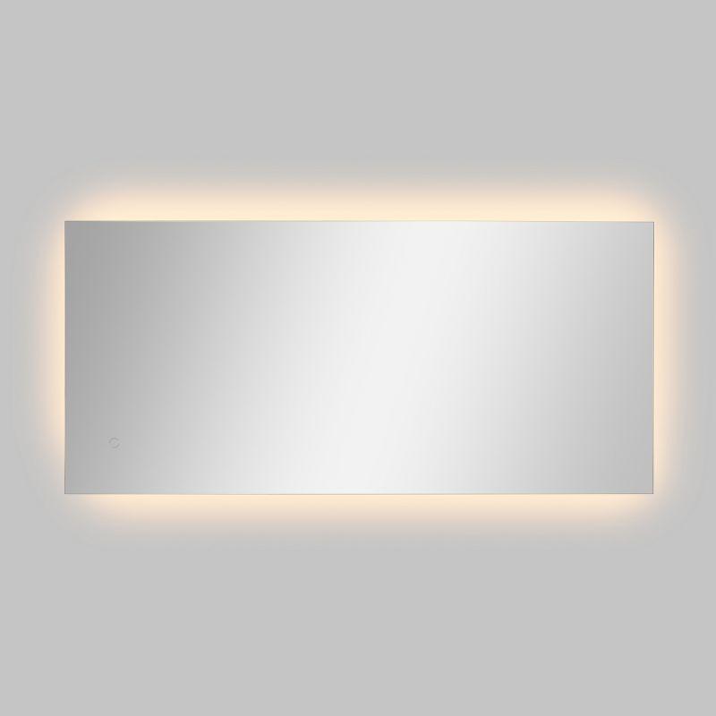 Nora Rectangular Frameless Anti-Fog Aluminum Back-lit Tri-color LED Bathroom Vanity Mirror with Smart Touch Control