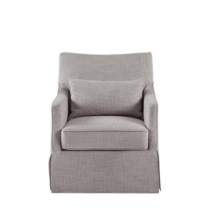 Martha Stewart London 360°Swivel Armchair with Lumbar Pillow