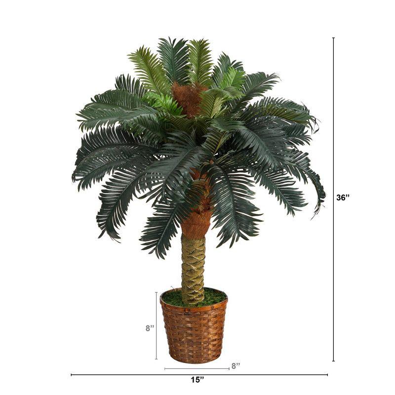 Nearly Natural 3-ft Sago Palm Artificial Tree