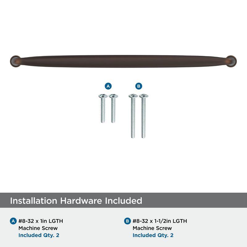 Amerock Kane 12-5/8 inch (320mm) Center-to-Center Oil-Rubbed Bronze Cabinet Pull