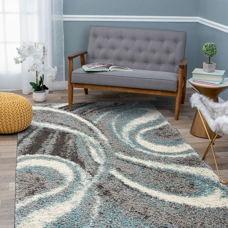 World Rug Gallery Contemporary Cozy Plush Shag Area Rug