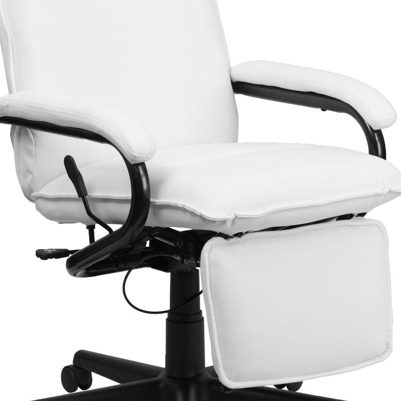 Flash Furniture High Back LeatherSoft Executive Reclining Ergonomic Swivel Office Chair with Arms