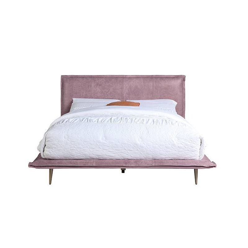 Acme Furniture King Metis Bed Pink Grain Leather