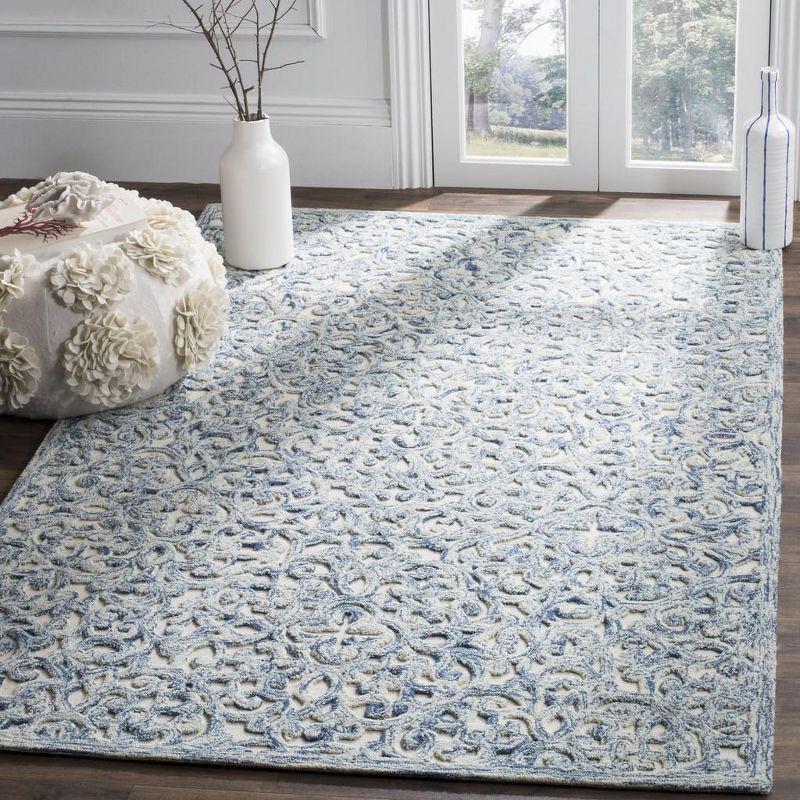Trace TRC103 Hand Tufted Indoor Area Rug - Blue/Ivory - 8'x10' - Safavieh