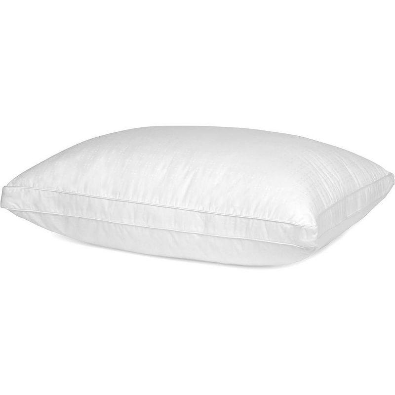 Luxurious Hypoallergenic White Cotton Queen Bed Pillow - 2 Pack