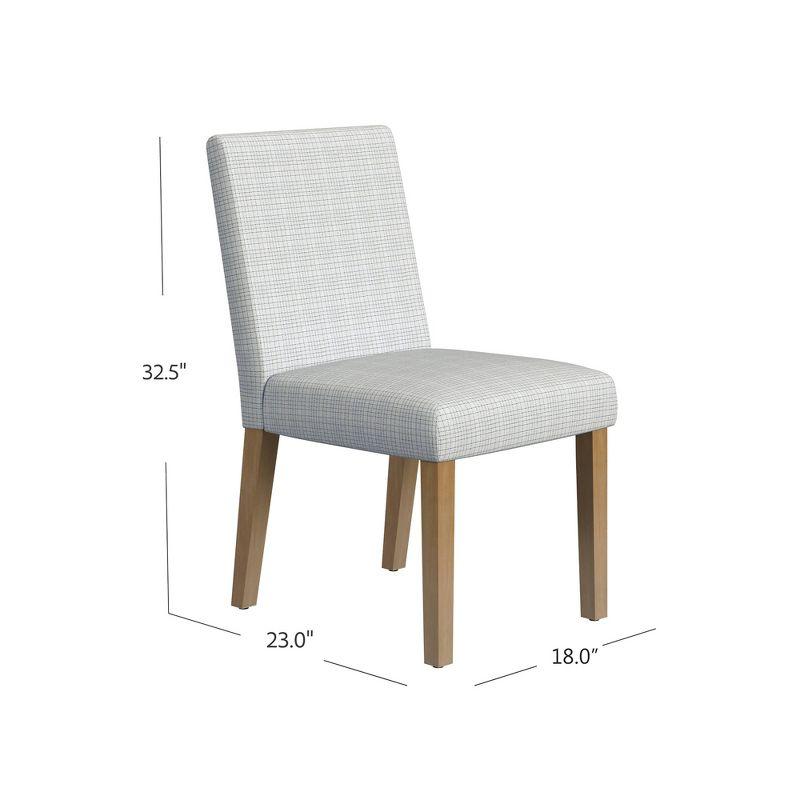 Classic Mini Grid Pattern Upholstered Dining Chair - HomePop