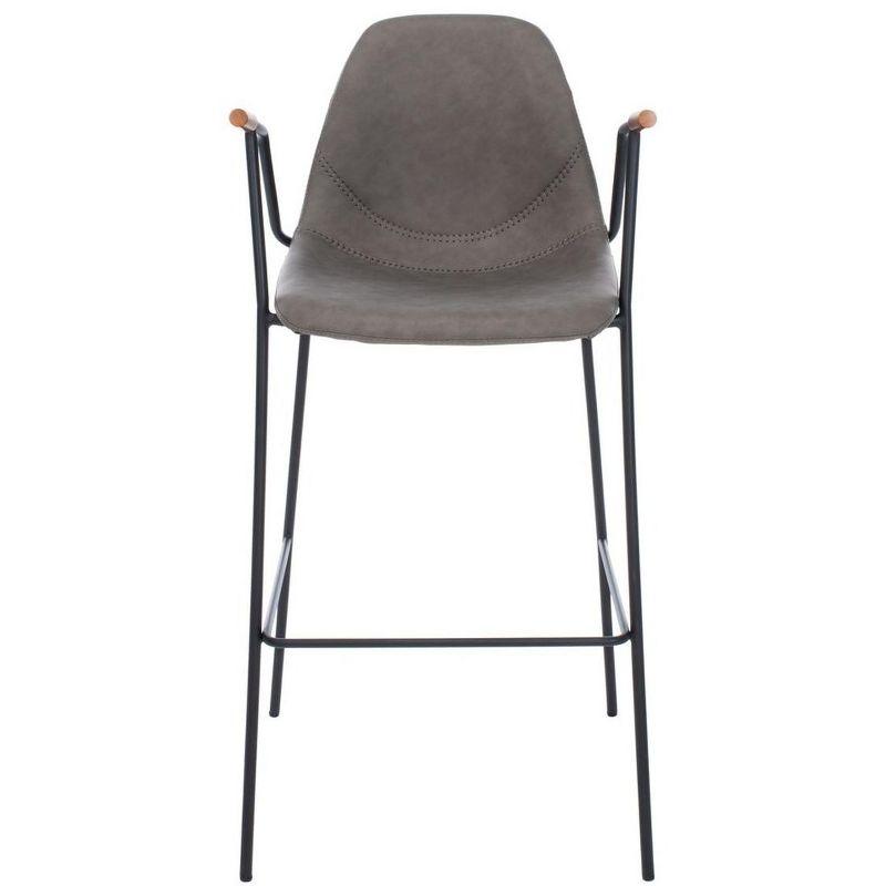 Chaliah Upholstered 30'' Counter Stool with Metal Frame