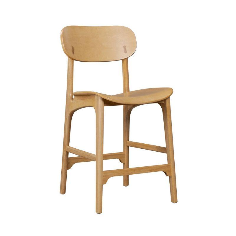 Boraam Solvang Wood Counter Height Barstool Natural