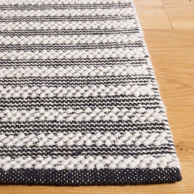 Natura NAT227 Hand Woven Indoor Area Rug - Ivory/Black - 5'x8' - Safavieh