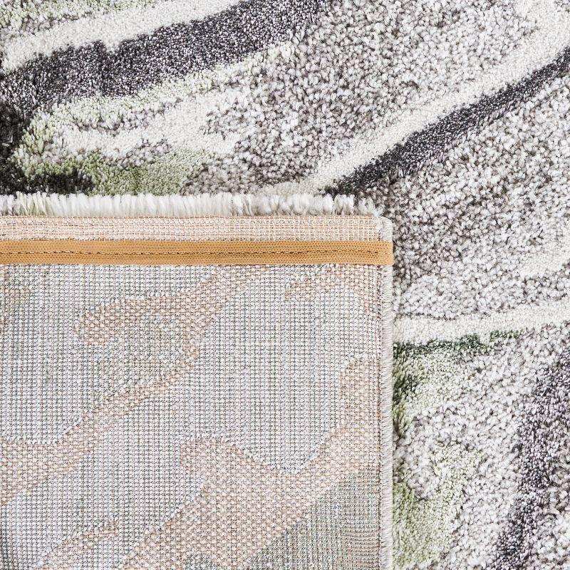 Century CTY324 Power Loomed Area Rug - Grey/Green - 5'3"x7'7" - Safavieh.