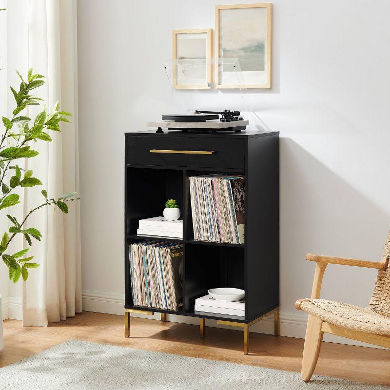 42.25" Juno Record Storage Cube Bookcase - Crosley