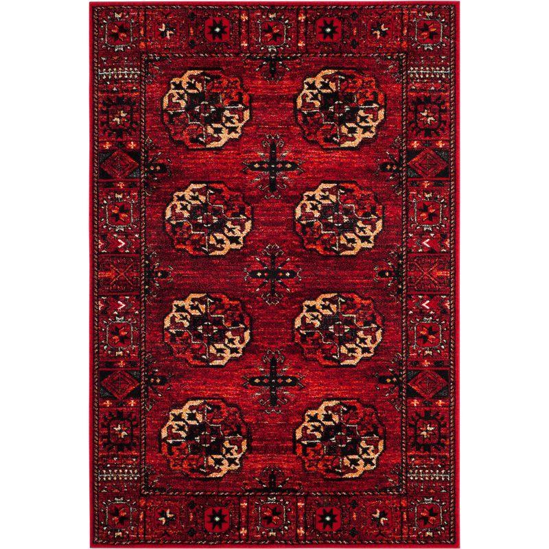 Vintage Hamadan VTH212 Power Loomed Area Rug - Red/Multi - 4'x6' - Safavieh.