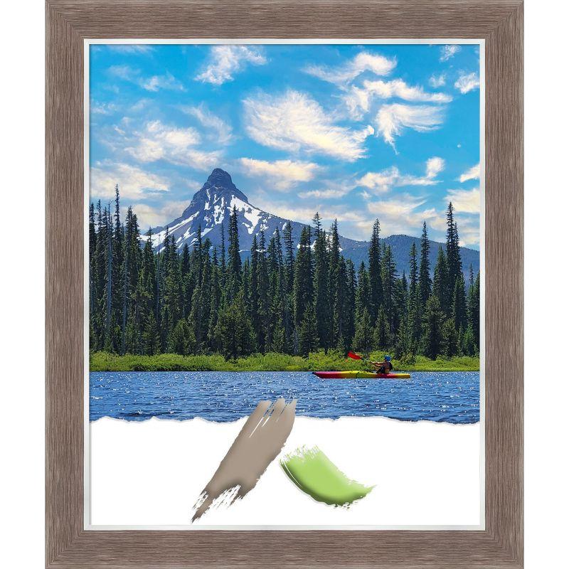 Noble Mocha Silver Polystyrene Rectangular Wall Picture Frame