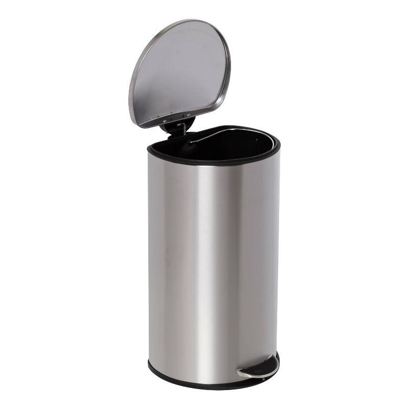 Honey-Can-Do 30L Semi Round Step Trash Can