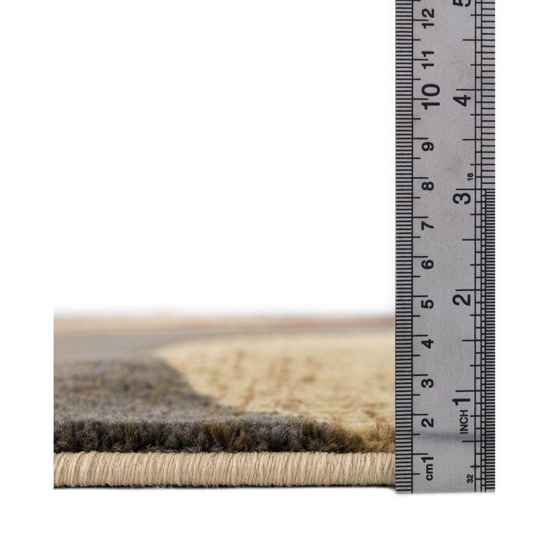 Unique Loom Ivetta Abstract Beige Area Rug