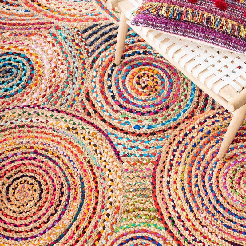 Cape Cod CAP604 Hand Woven Area Rug - Natural/Multi - 5'x8' - Safavieh.