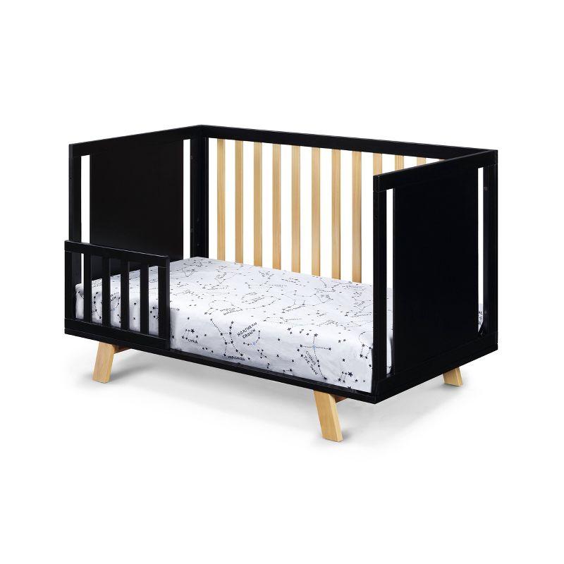 Suite Bebe Livia 3-in-1 Convertible Island Crib - Black/Natural