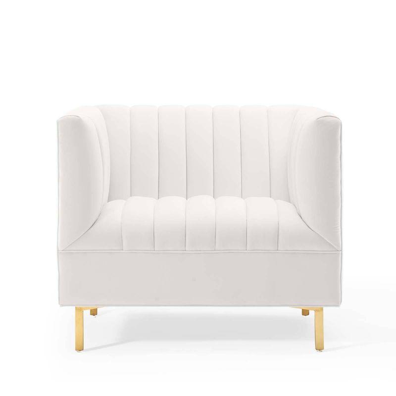 Modway Shift Channel Tufted Performance Velvet Armchair