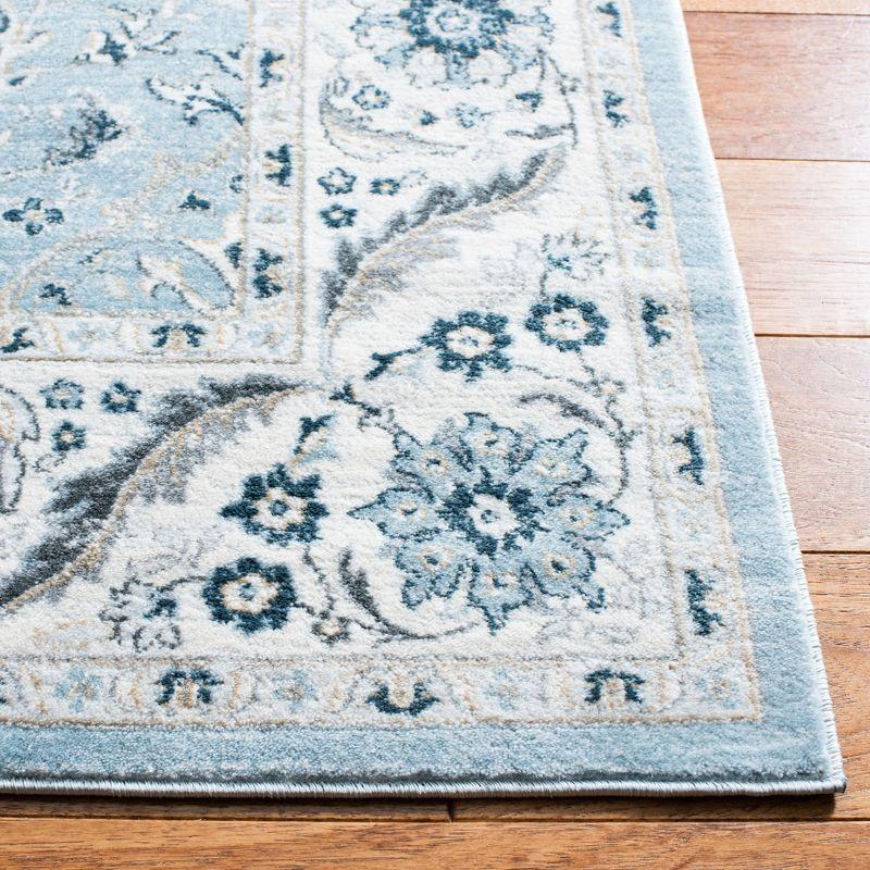 Isabella ISA912 Power Loomed Accent Rug - Light Blue/Cream - 3'x5' - Safavieh.