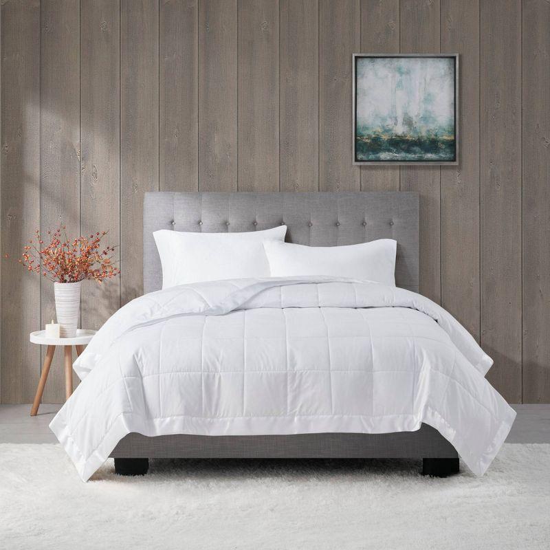 Madison Park Lightweight Down Alternative Blanket with Satin Trim