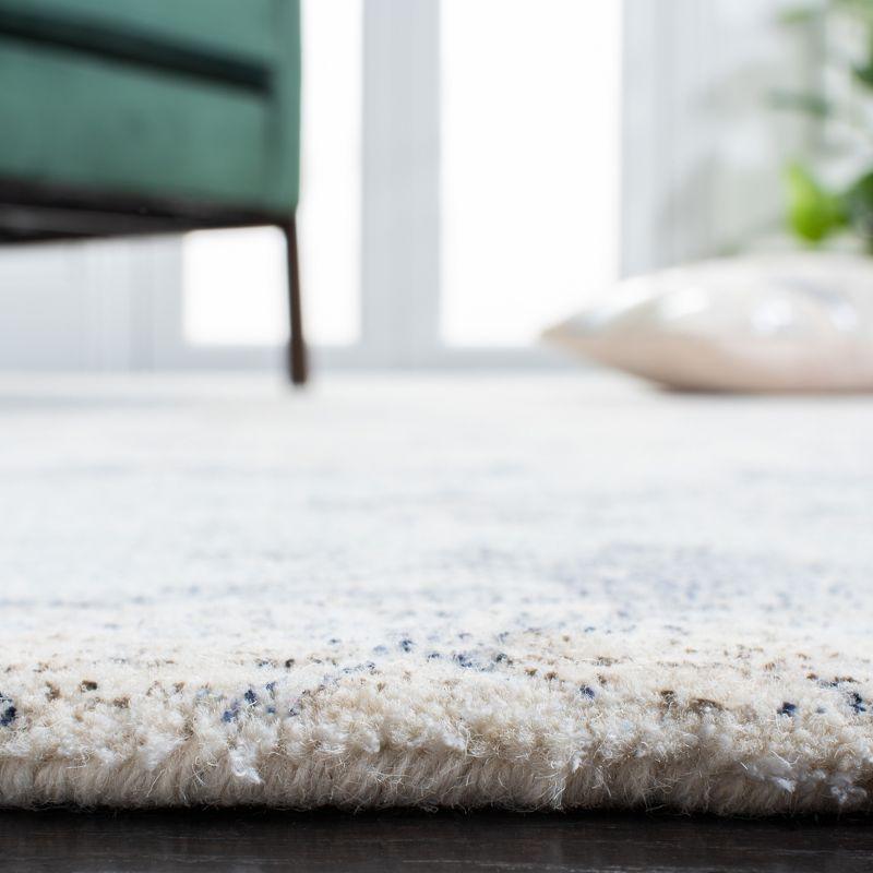 Restoration Vintage RVT111 Hand Tufted Indoor Area Rug - 5'x8' - Blue/Ivory - Safavieh