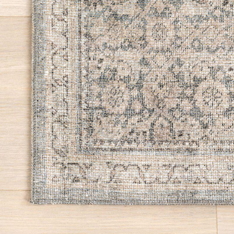 Nuloom Hillstone Collection Cally Traditional Vintage Medallion Area Rug, 5' x 8', Taupe