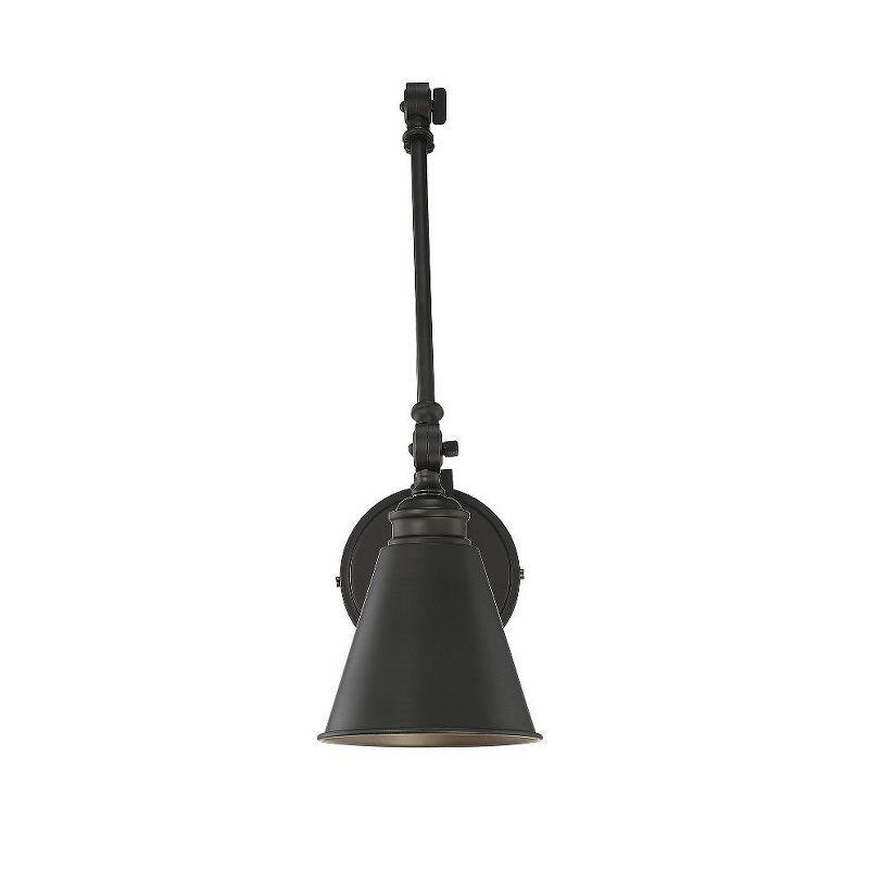 Savoy House Morland 1 - Light Swing Arm Lamp in  Matte Black