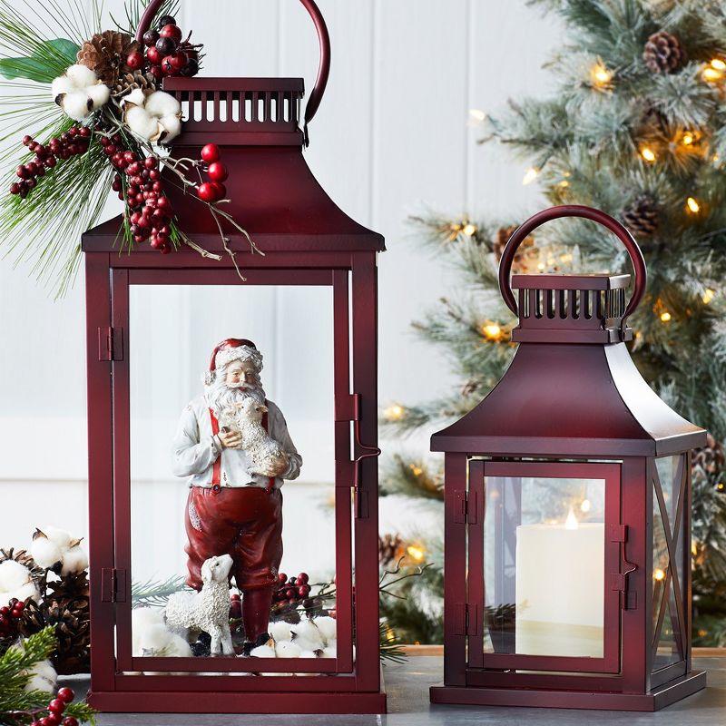 Melrose Rustic Metal Lantern (Set of 2)