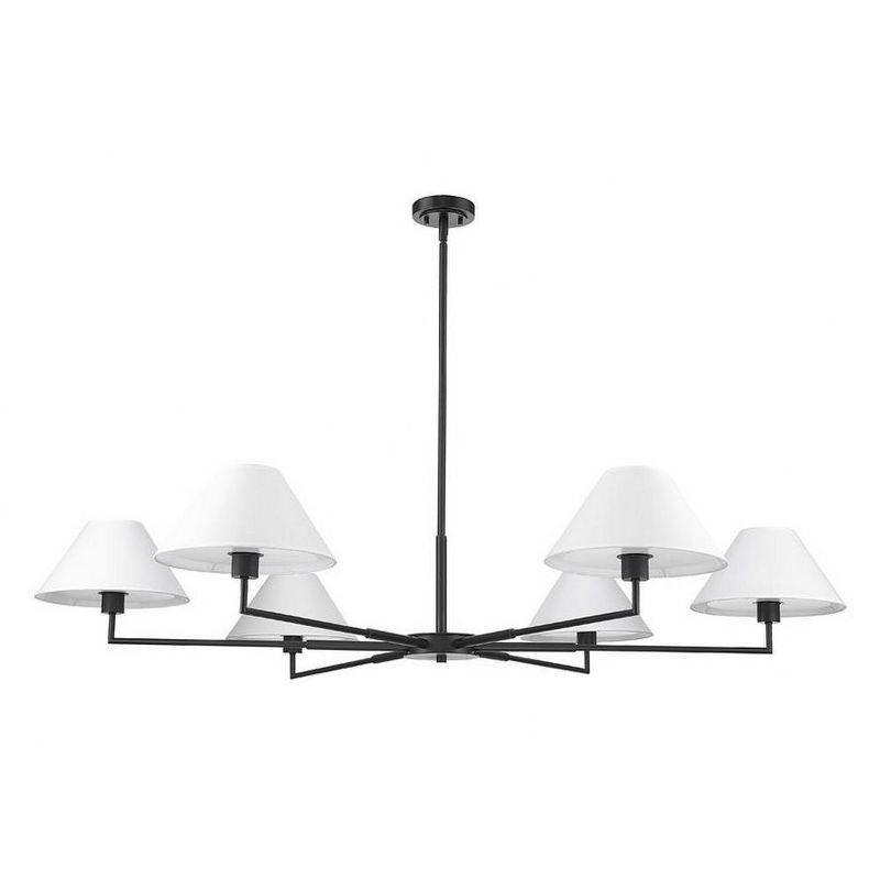 Z-Lite Leila 6 - Light Chandelier in  Matte Black