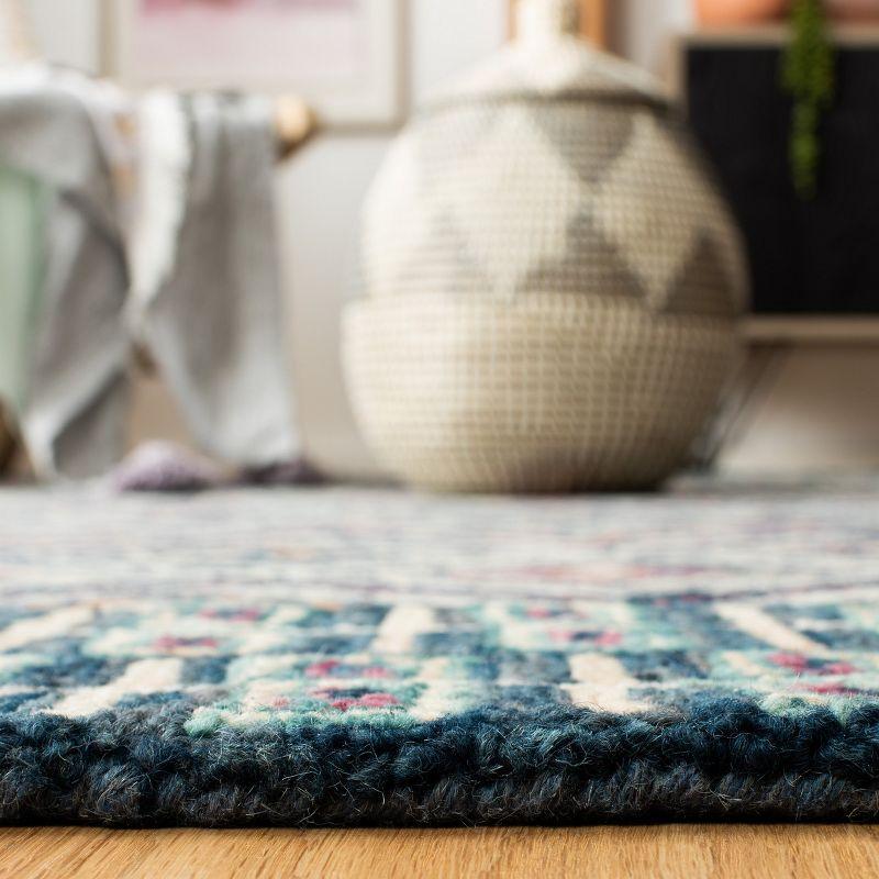 Aspen APN812 Hand Tufted Indoor Runner Rug - Blue/Red - 2'3"x7' - Safavieh