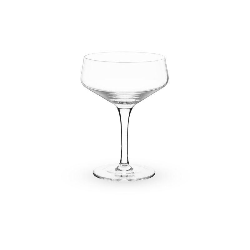 Raye Angled Crystal Coupe Glasses