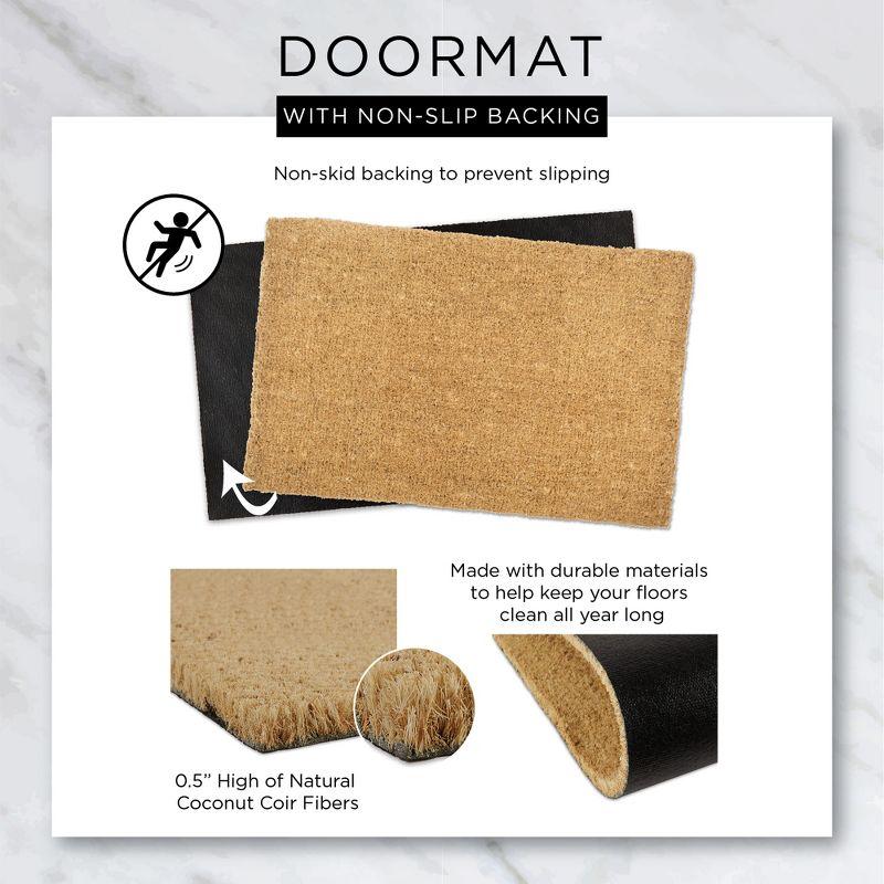 Design Imports  Top O' The Mornin' To You! Glitter Doormat