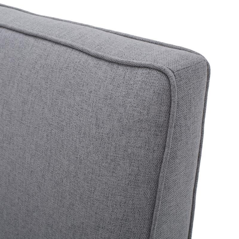 Dejon Loveseat Gray - Christopher Knight Home: Armless, Upholstered, Polyester, Hardwood Frame