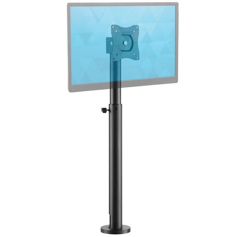 Mount-It! Point-of-Sale Register Stand for Checkout Stations and Screens with VESA Patterns | Height Adjustable Pole with Bolt-Down Base